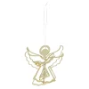 Anhänger Engel 3D, Gold, 12 Cm