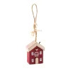 Anhänger Haus Mit Spruch, Rot, 6 Cm