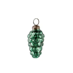 Anhänger Ornament, Tannenzapfen, Grün, 5 Cm