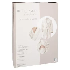 Bademantel Flausch, Creme, L/XL