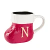 Becher Stiefel Mit Buchstabe, N/rot, 400 Ml