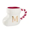 Becher Stiefel Mit Buchstabe, M/weiß, 400 Ml