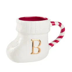 Becher Stiefel Mit Buchstabe, B/weiß, 400 Ml