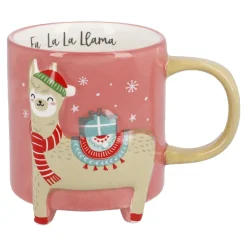 Becher Xmas/Tierfuß, Lama, 480 Ml