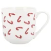 Becher Zuckerstangen, Weiß/rot, 450 Ml