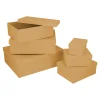 6er Set Geschenkkarton Uni, Peach