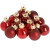 12er Set Glaskugeln 2,5 Cm, Rot
