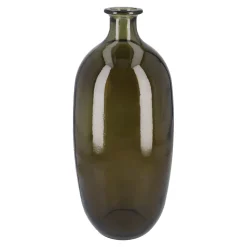Flaschenvase Napoles, Dunkelgrün, 38 Cm