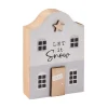 Haus Mit Spruch, Weiß, 12 Cm