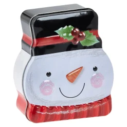 Keksdose Weihnachtsfigur, Schneemann, 13 Cm