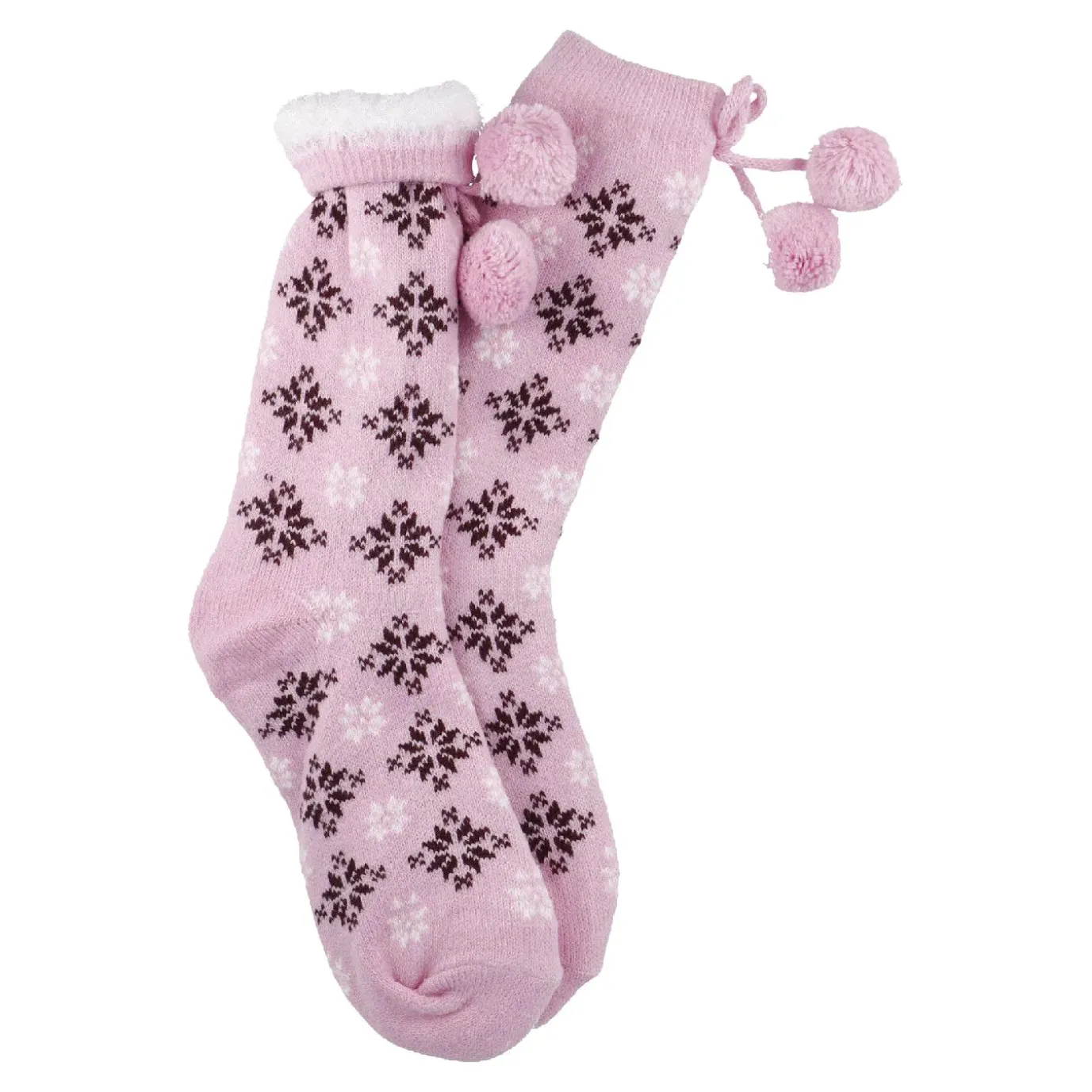 Kuschelsocken Pompom, Rosa, Onesize
