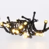 LED-Lichterkette, 8 Funktionen, Warm-weiß, 24 LED