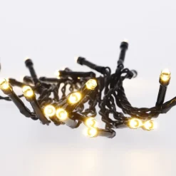 LED-Lichterkette, 8 Funktionen, Warm-weiß, 24 LED