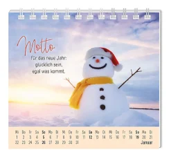 Mini-Tischkalender 2025, Eine Extraportion Glück