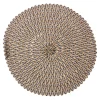 Platzset Aurora, Rund/schwarz, 38 Cm