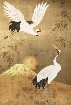 Poster Japanese Cranebirds, Nr. 80