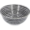 Schale China, Groß, Schwarz/weiß, Stäbchen/Kreis