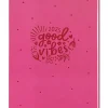 Terminplaner Lederlook, 2025, Pink