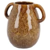 Vase Krug Mit Griffen, Braun, 18 Cm