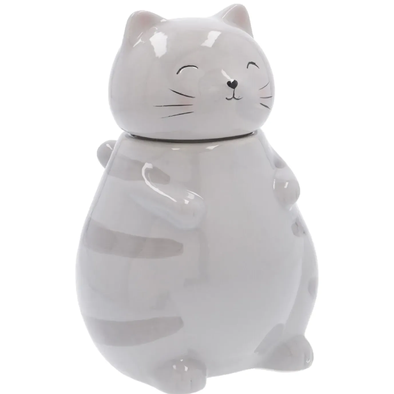 Vorratsdose Katze, Grau, 20 Cm