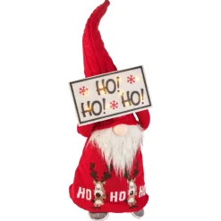 Wichtel Mit LED-Schild, Hohoho, 60 Cm