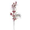 Zweig Beeren/Eis, Rot, 54 Cm
